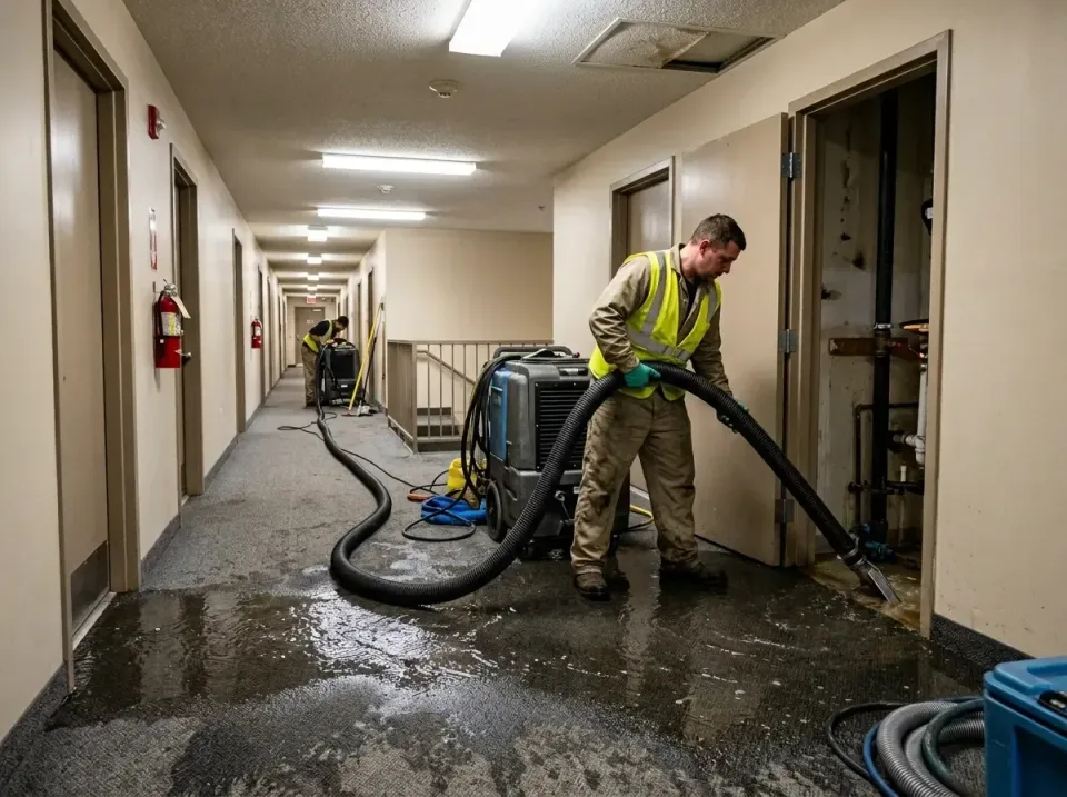 multi-unit-apartment-hallway-f-005 — frequently asked questions, Emergency Burst Pipe Water Extraction & Removal in Morgan H…